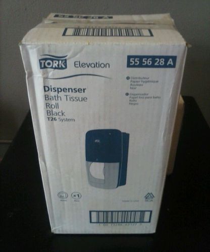 Tork bath tissue roll dispenser. Black. 55 56 28 A