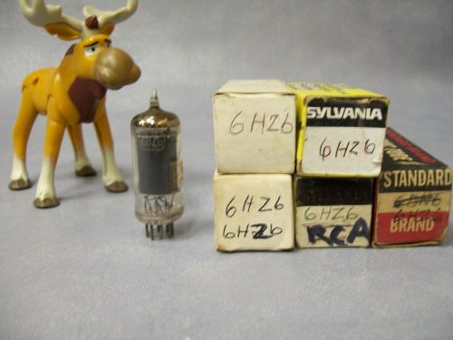 6HZ6 Vacuum Tubes  Lot of 5  Sylvania / RCA / Standard Brand