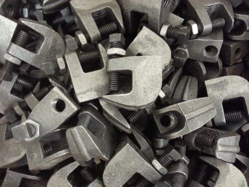 100-new 1/2&#034;-13 threaded universal beam clamps with back up nut for sale