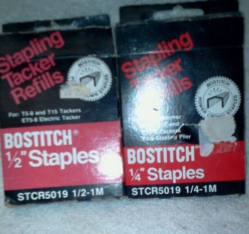 Replacement 1/2&#034; &amp; 1/4&#034; staples for bostitch hammer and tacker for sale