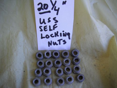 20    1/4 &#034;  U.S.S.   self  locking Nuts