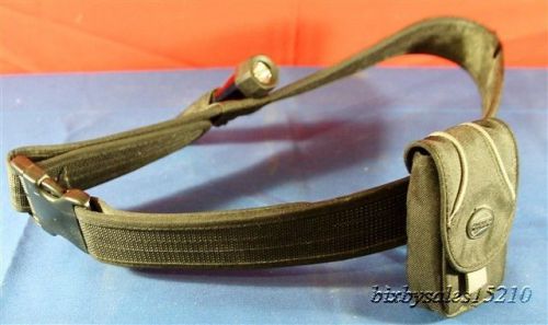 Black police belt with 2 attachments for sale