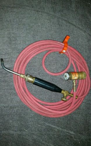 Turbo Torch Acetylene  Regulator  For B Tank, w 25&#039;Hose And Handle