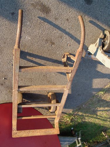 Antique Warehouse Factory Hand Train Cart Truck  Iron Steel Wheels Coffee Table