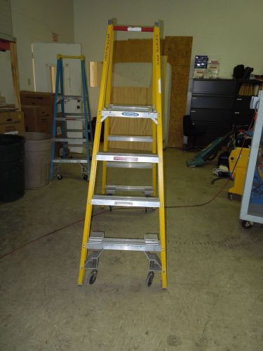 4&#039; werner pt7204-4c twin platform ladder for sale