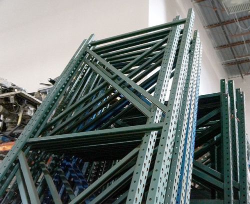 Pallet racking - large lot of warehouse racking w uprights and beams pallet rack for sale