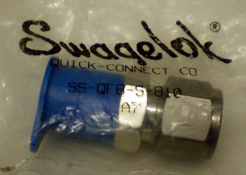 New swagelok ss-qf8-s-810 a7 quick connector tube fitting assembly for sale