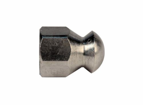 Mtm button nose 1/4&#034; f 8.0 orifice laser fixed sewer jetter nozzle 4000 psi for sale