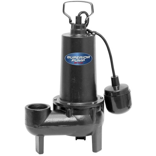 Superior Pump 93501 1/2-Horsepower Cast Iron Sewage Pump with Tethered Float