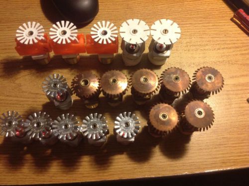 Old fire sprinkler heads,various types,three new