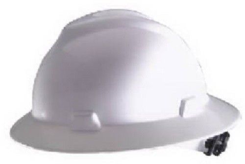 MSA White, Ratchet Suspension Non-Slotted Hard Hat