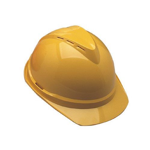 Msa advance™ caps - v-gard vented yell hardcap 6 point susp. for sale