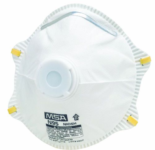 Msa safety works 10103821 harmful dust respirator with exhalation valve for sale