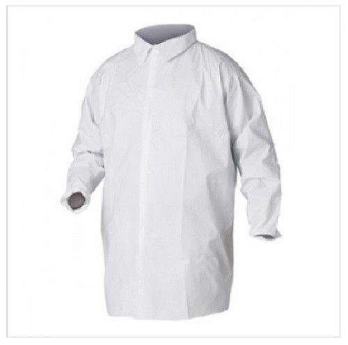 A40 KLEENGUARD 44443 Liquid &amp; Particle Protection Lab Coats LARGE - 30-Pack