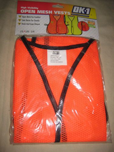 Brand New Orange Open Mesh Safety Vest (Size 2-3XL)