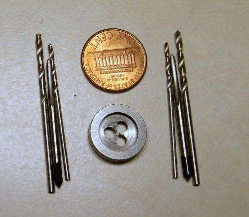 Usa shipping - 7 pc m1.7 taps and die set with 1.4mm and 1.9mm drills miniature for sale