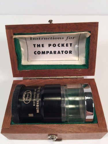 Vintage NATIONAL TOOL CO. The Pocket Comparator In Original Box