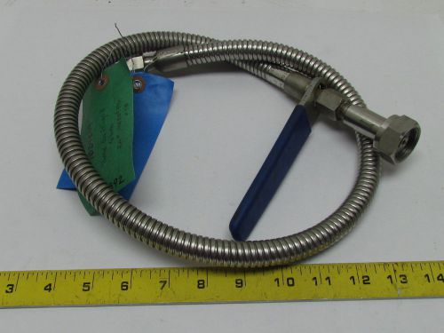 CGA-660 6043 3Ft Stainless Steel Flex Hose Assembly For Manifolds &amp; Switchover