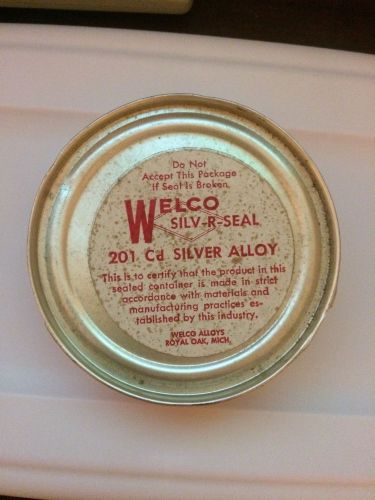 Welco Silv-R-Seal 201Cd Silver Allow 3 Troy Oz