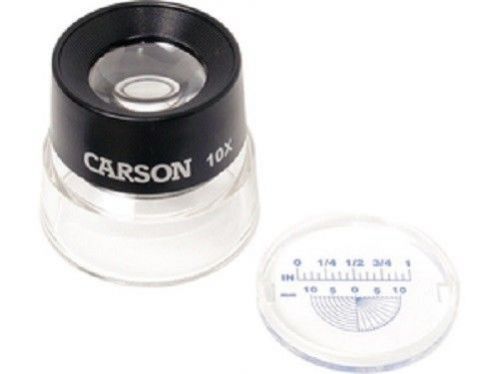 OPTICAL COMPARATOR - 10X MAGNIFIER with SCALE; CARSON LUMILOUPE - LL-20