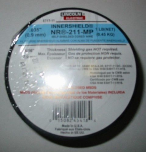 Lincoln innershield nr-211-mp .035&#034; 1lb spool wire for sale