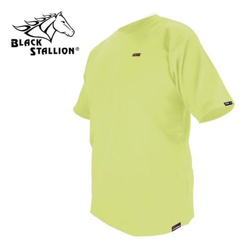 REVCO BLACK STALLION FR FLAME RESISTANT LIME GREEN SS T SHIRT - FTS6-LIM  M