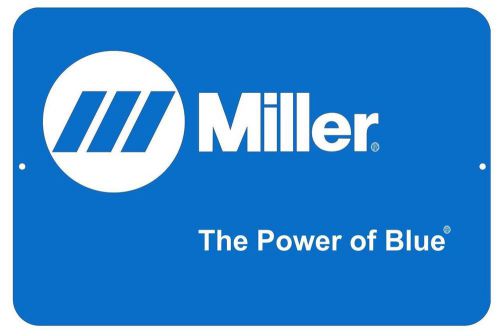 Miller electric welder&#039;s power of blue sign , aluminum .040 sign 12&#034; x 18&#034; for sale