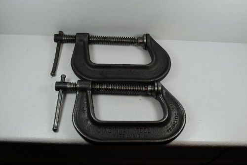 Two USA Made 3 Inch C-Clamps