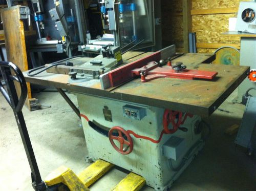 Tannewitz table saw model x5 hp 3600 rpm w/  fence system, elec. brake and more for sale