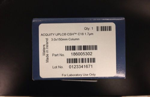New Water HPLC ACQUITY UPLC CSH C18 Column 130A 1.7 µm 3 mm X 150 mm 186005302