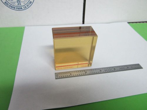 OPTICAL FLAT ZERODUR BRICK BLOCK VERY NICE GLASS LASER OPTICS BIN#M1-01