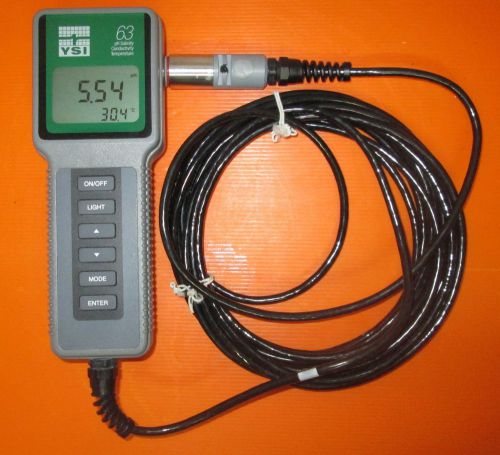 Ysi 63 ph salinity conductivity temperature model 63-25 ft for sale