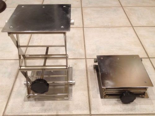 Stainless 8&#034;x8&#034; lab jack platform scissor stand (2-7/8&#034; to 13&#034;) for sale
