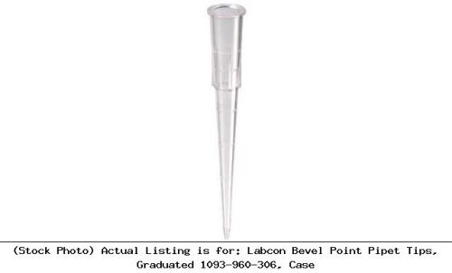 Labcon Bevel Point Pipet Tips, Graduated 1093-960-306, Case