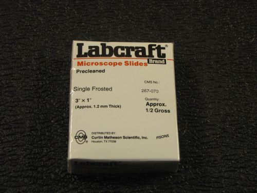 Labcraft Microscope Slides 3&#034; X 1&#034; 1/2 Gross