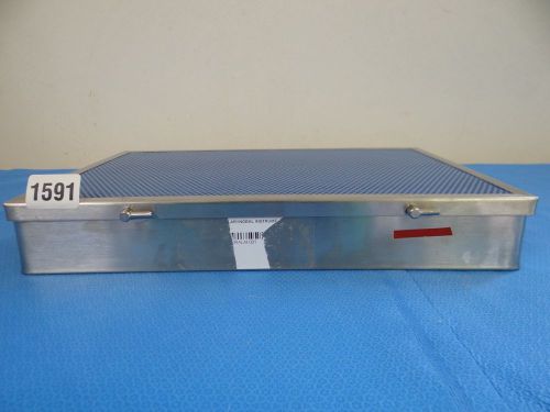 Sterilization Case Metal Container Tray 15&#034; x 10&#034; x 3&#034;  Surgical Metal Tray 1591