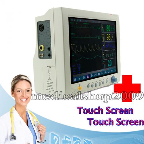 Hot new ccu/icu patient monitor big touch screen ecg spo2 nibp resp temp spo2 pr for sale