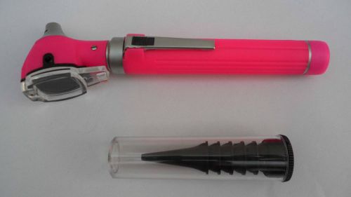 Pink Mini Otoscope Fibre Optic Bright &amp; Cool LED illumination Bulb