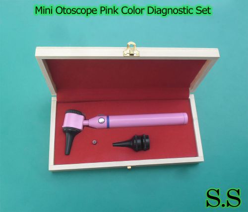 Mini Otoscope Pink Color Diagnostic Set With Box  NT-914