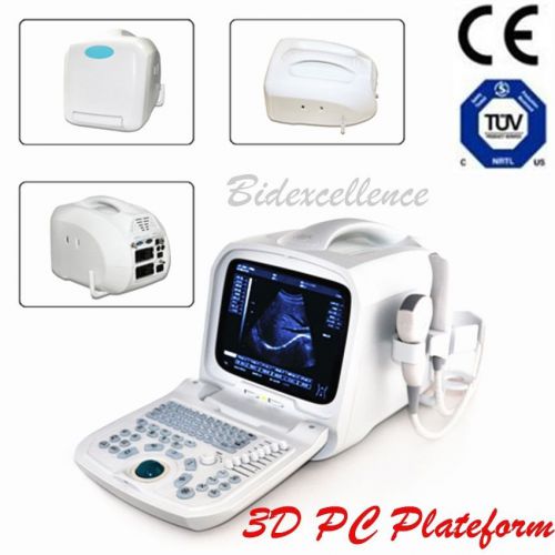3d pc plateform digital portable ultrasound scanner high resolution, convex prob for sale