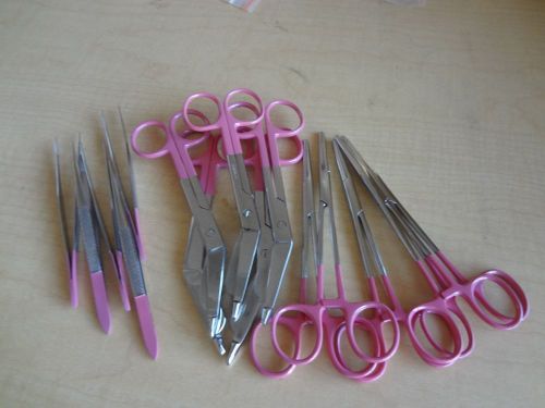 Colormed Holster  EMS EMT Diagnostic Surgical Instruments (Pink)