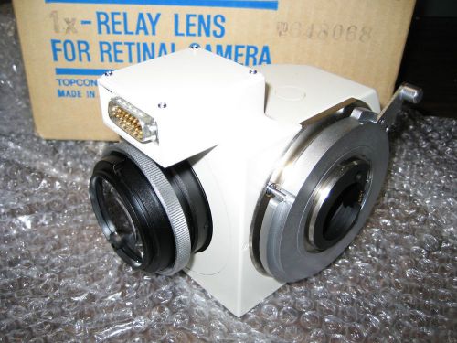 Topcon 1X Relay Lens, for TRC-50VT Fundus. CAN BE USED TO CONVERT TO DIGITAL.
