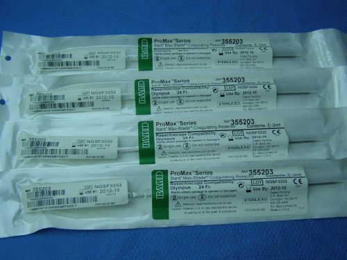 Lot of 4 Olympus 24Fr  BARD REF:355205 ProMax Srs Max-Blade Coagulating Resector