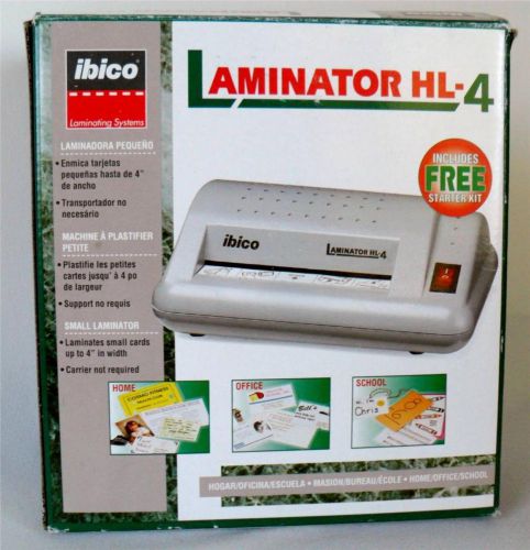 Laminator HL-4 Ibico Small Laminator for Small Cards Brings Manual