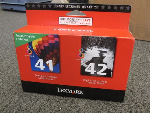 Combo Pack Genuine Lexmark 41 &amp; 42 41/42 Color &amp; Black 18Y0238 Mint Box