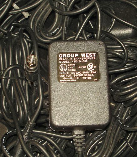 Lot of 10 Group West 48D-24-500 AC Adapter Power Supply 24V 500mA