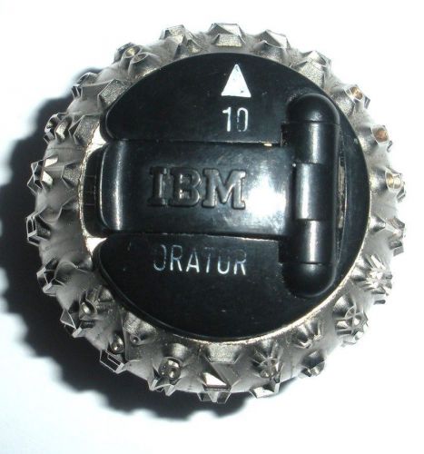 IBM ELEMENT SELECTRIC I &amp; II TYPING BALL ORATOR 10 SOLID TRIANGLE VERY GOOD COND