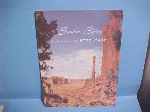 1954 MID CENTURY SUNSHINE STYLING COLORAMA BY STEELCASE BROCHURE METAL FURNITUR