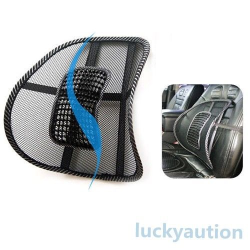 Lumbar support massage beads for car seat chair massage mesh back cushion for sale