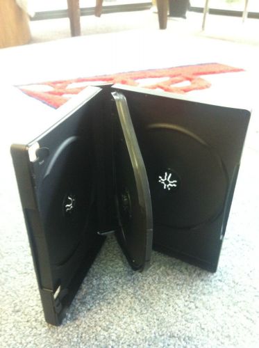 New High Quality 27mm Multi-3 DVD Cases w/Swing Tray, Black PSD52 50 PCS/CS